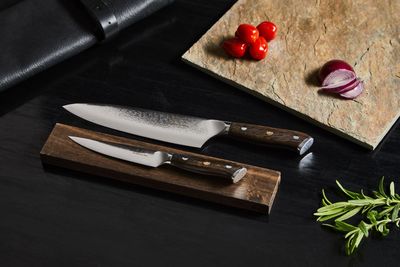 Damaskus By Hâws Wengè kockkniv 32 cm + allkniv 24 cm