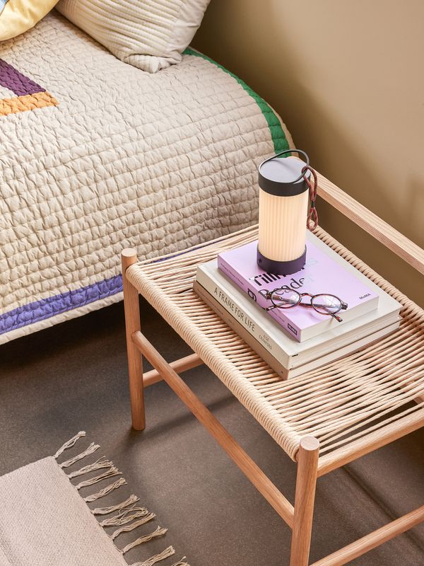 Hübsch Heritage Bänk Liten Natur 60x40xh55cm