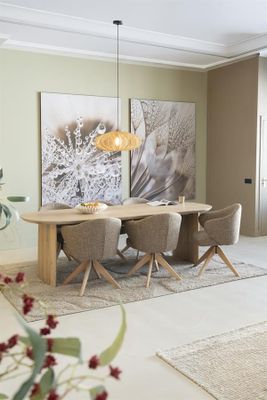 Eleonora Matbord Dex 250x100 cm - Natur