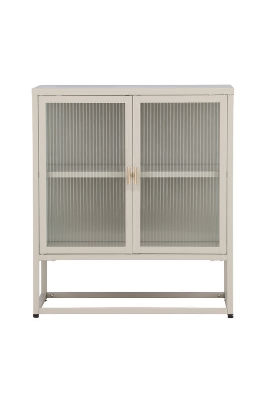 Venture Home Garis skåp i beige med glasdörrar