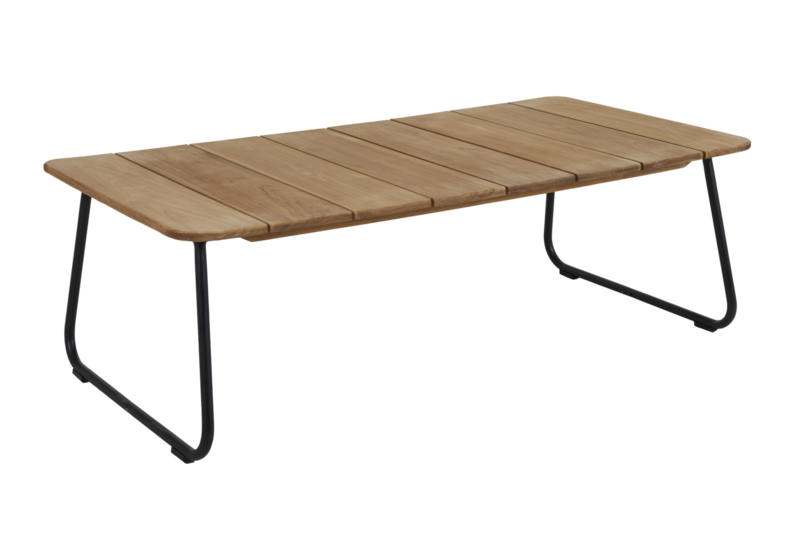 Brafab Nolli Soffbord 70x140 cm Svart/Teak