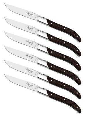Laguiole By Hâws grillknivar 6-pack, handtag i wengéträ