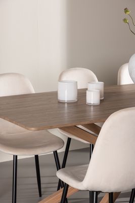 Venture Home Piazza Matbord med Polar Matstol