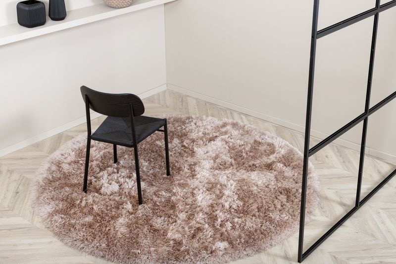 Venture Home Grace Rund Matta Beige