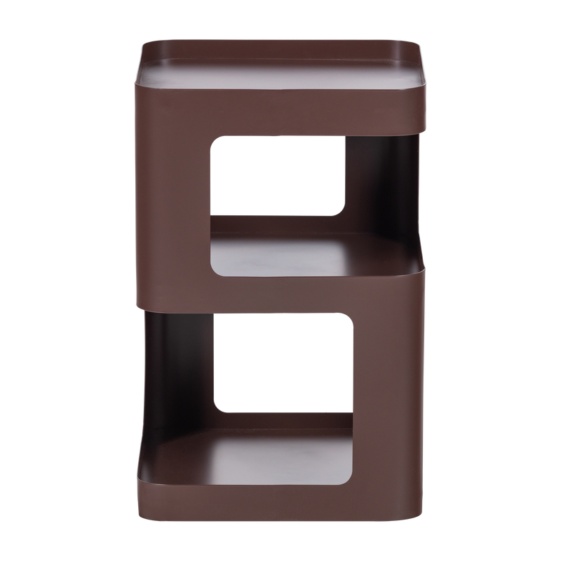 WOOOD Riv Sidobord/Nattduksbord Metall Lila/Brun