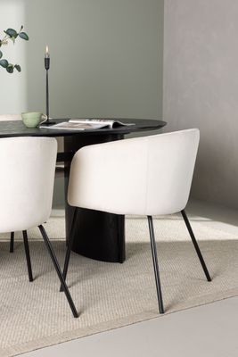 Venture Home Matgrupp Isolde med stolarna Berit