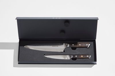 Damaskus By Hâws Wengè kockkniv 32 cm + allkniv 24 cm