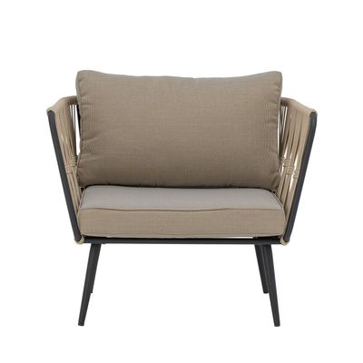Bloomingville Pavone loungestol, brun, metall