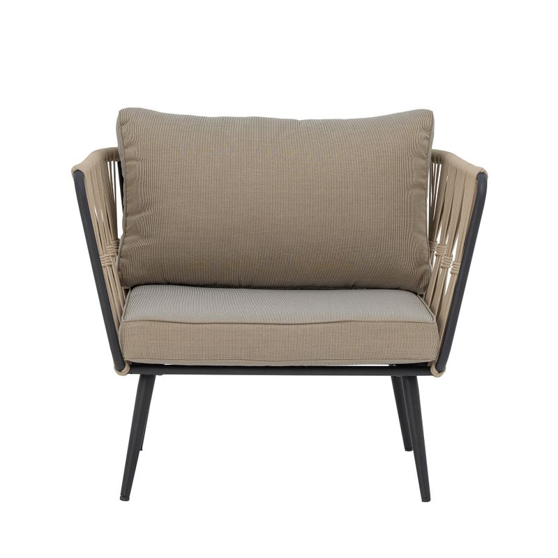 Bloomingville Pavone loungestol, brun, metall