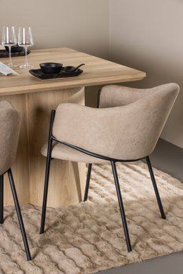 Venture Home Olivia Matbord med Evelina Matstol