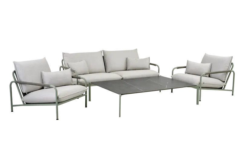 Brafab Lerberget 2,5-sits soffa grön / ash