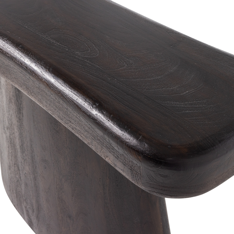 WOOOD AMCO Sidobord i Mangoträ Mörkbrun och Svart