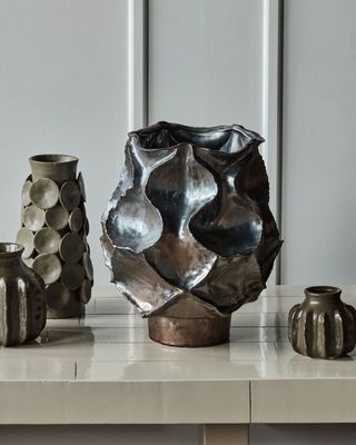 House Doctor Waves Vas Antik Metallisk Antique