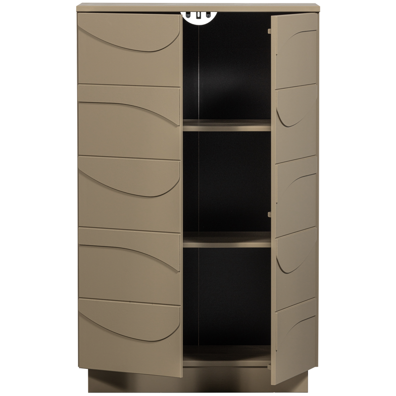 WOOOD TEO Skåp i Gren Färg Mud [FSC]