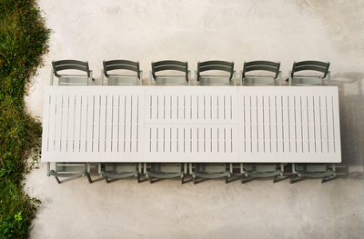 Brafab Lomma Matbord 100x260-380 cm Ljusgrå