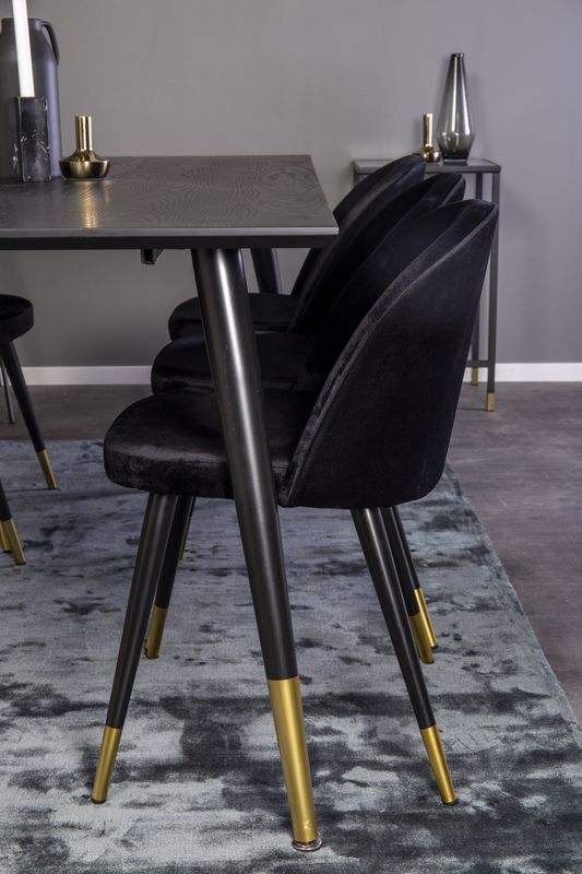 Venture Home Matgrupp Dipp med Velvet Stolar