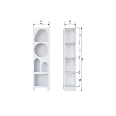 WOOOD CAZ Vitrinhylla Smal Vit