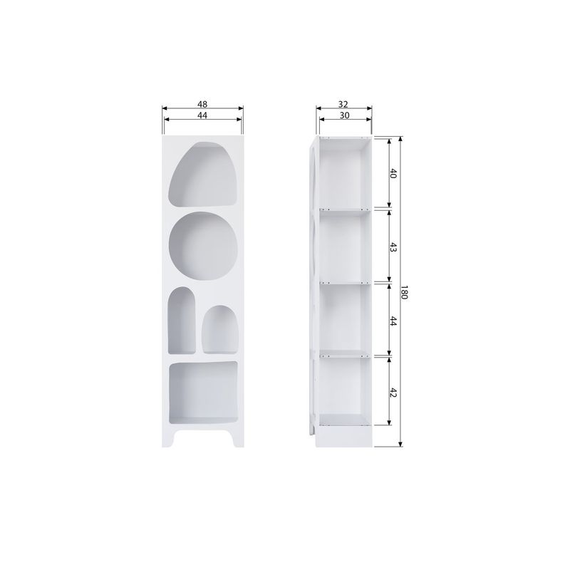 WOOOD CAZ Vitrinhylla Smal Vit