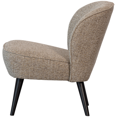 WOOOD Sara Fåtölj i Vävd Naturlig Melangetextil