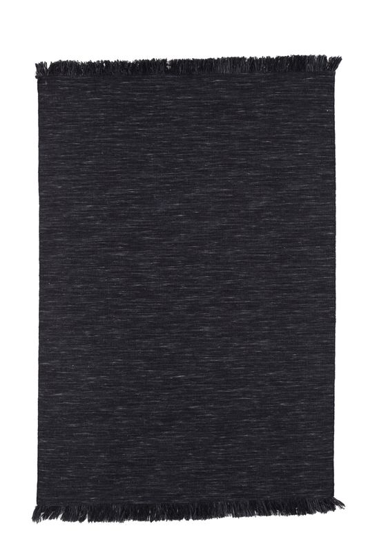 Venture Home Elton Matta - Svart ull, 350x250 cm