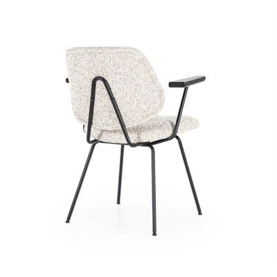 Eleonora Stol Jon med armstöd - Beige Maywood