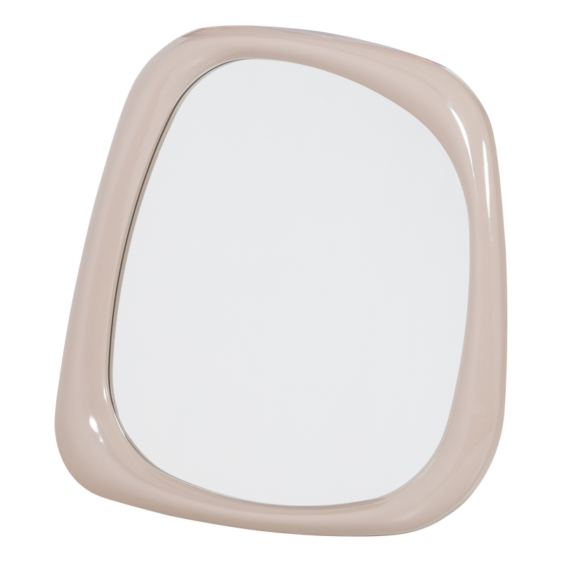 WOOOD Norea Spegel 90x90 cm Högblank Sand