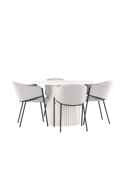 Venture Home Härön Matbord med Evelina Matstol