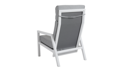 Brafab Belfort ställbar fåtölj hög vit