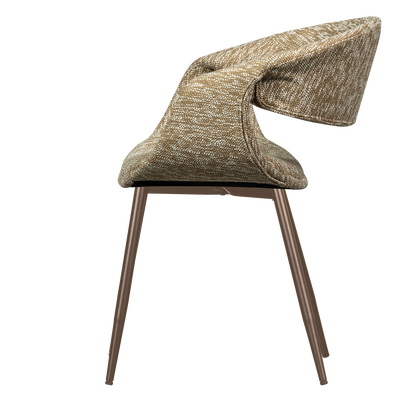 WOOOD Yossi Matstol Sand med Metallben Koppar 2 st