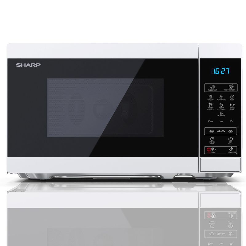 Sharp Mikrovågsugn 20l Digital panel 800W Vit