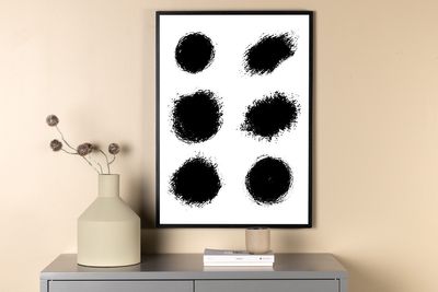 Venture Home Dots Poster Vit