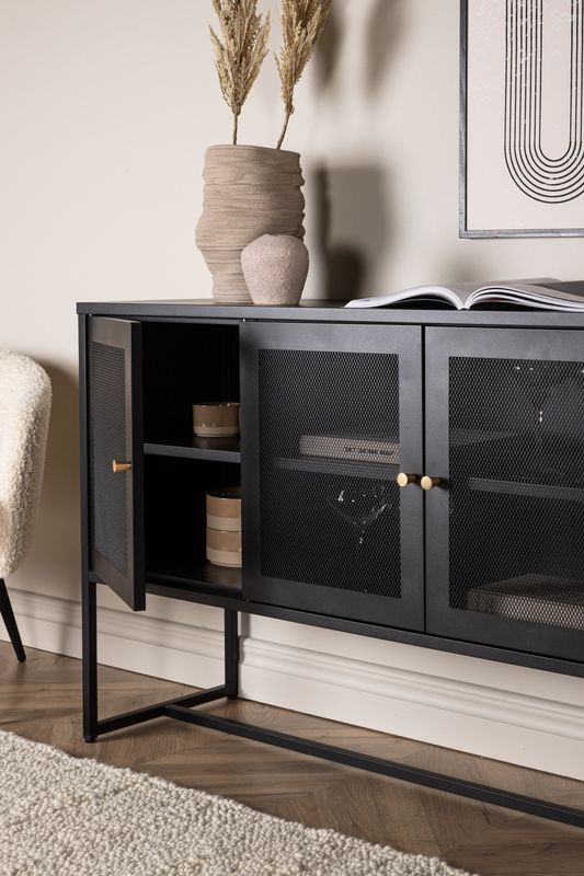 Malla Industriellt Skåp med Nätdörrar - Venture Home