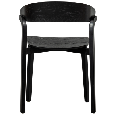 WOOOD CRAS Matstol i Svart Essensfineer 2 st