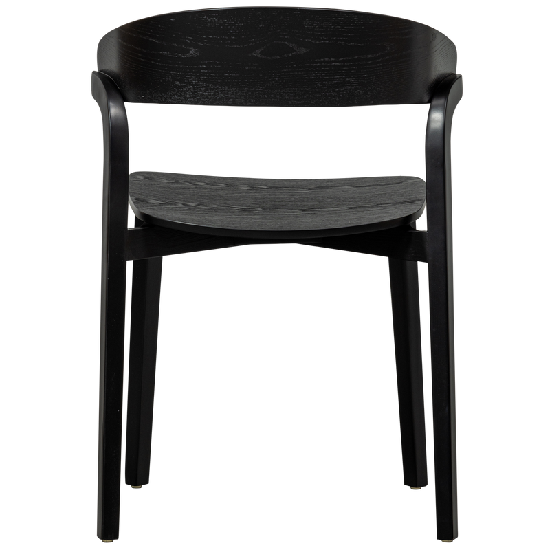 WOOOD CRAS Matstol i Svart Essensfineer 2 st