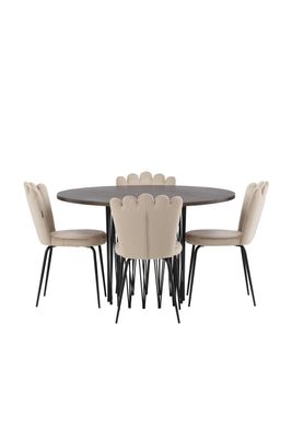 Venture Home Stone Rund Matgrupp