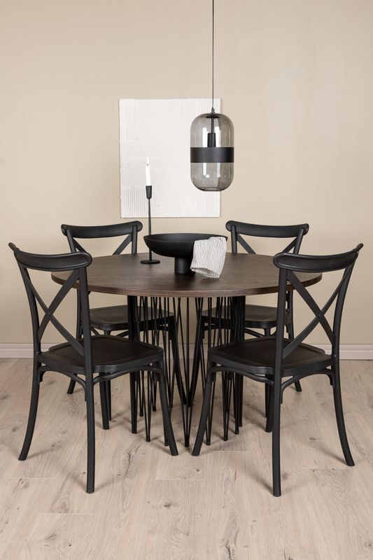 Venture Home Stone Rund Matgrupp