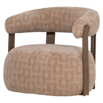 WOOOD Foon Fåtölj med 3D-Strukturerad Sandfärg