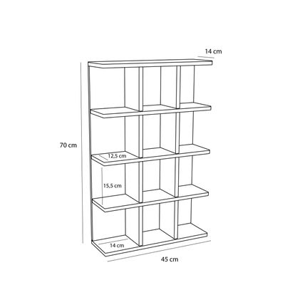 Hübsch Galaxy Hylla Turkos/Blå/Grå 45x14xh70cm