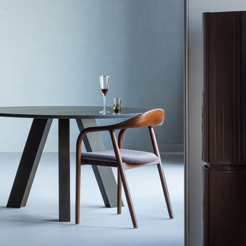 WOOOD Rhonda Rund Matbord Ø129 cm Ek Mellanbrun