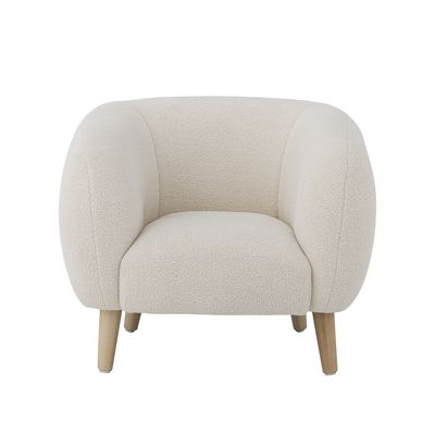 Bloomingville Cade Lounge Stol, Vit, Polyester