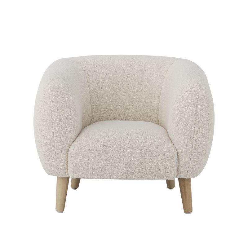 Bloomingville Cade Lounge Stol, Vit, Polyester