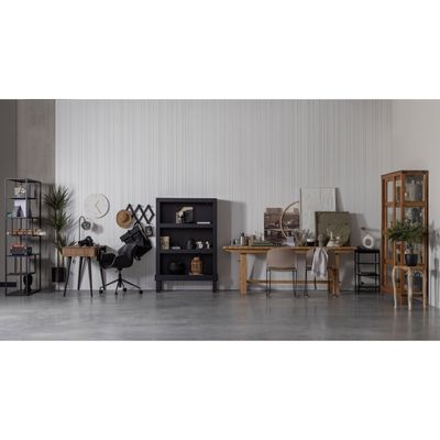 WOOOD Bonk Öppen Hylla i Matt Svart Furu