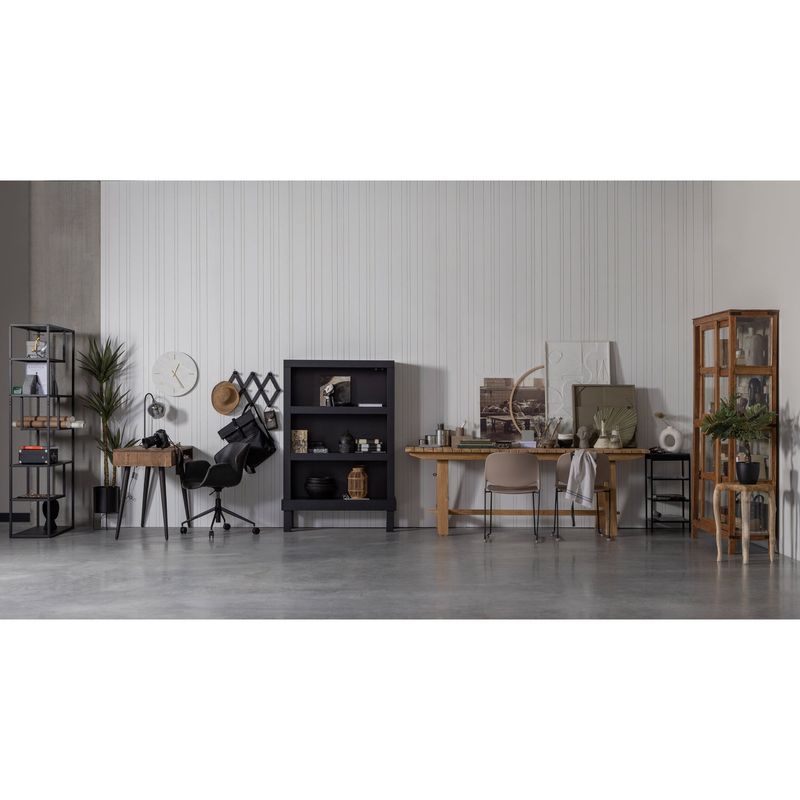 WOOOD Bonk Öppen Hylla i Matt Svart Furu