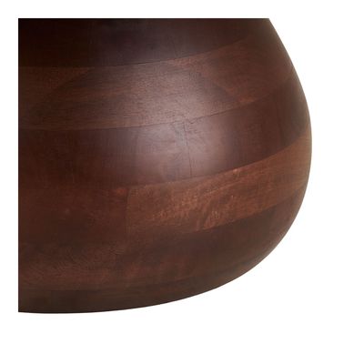 House Nordic Heide soffbord Vit/Mörkbrun 70x70x35 cm