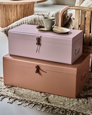 House Doctor Metal Förvaring Beige/Rosa