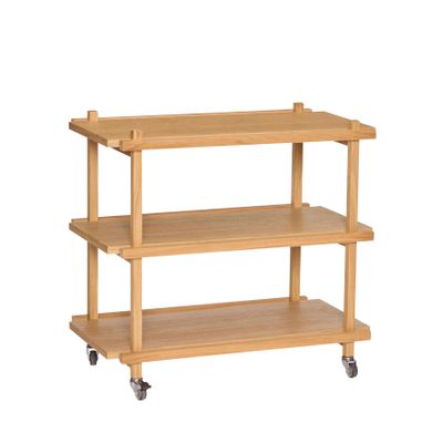 Hübsch Crayon serveringsvagn natur 70 x 38 x H70 cm