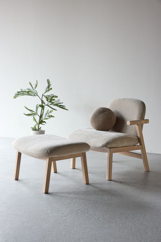 Venture Home Rile Fåtölj med Pall