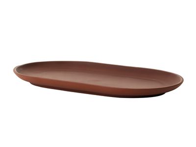 Design House Stockholm Sand Secret Oval Tallrik Röd 20 cm