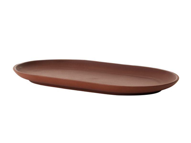 Design House Stockholm Sand Secret Oval Tallrik Röd 20 cm