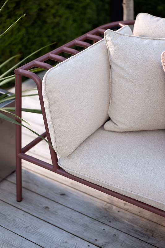 Brafab Collier Hörndel Zin Röd / Teddy Beige